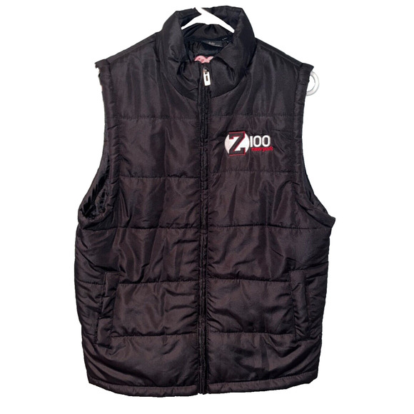 Z100 iHeartRadio Softshell Puffer Vest Burnside Sz. S NWOT